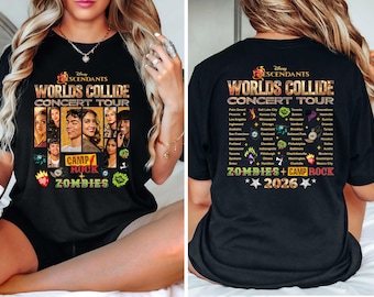 Descendants Zombies Camp Rock Worlds Collide Concert Tour Shirt 2026