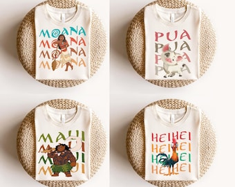 Comfort Colors Disney Moana Family Vacation Shirt