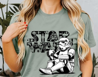 Funny Storm Trooper Shirt, Comfort Colors Star Wars Storm Trooper Shirt, Star Wars Characters Shirt, Disney Star Wars Tee, Star Wars Day Tee