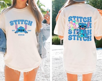 Disney Stitch Comfort Colors Shirt, Balloons, Family Trip Tee