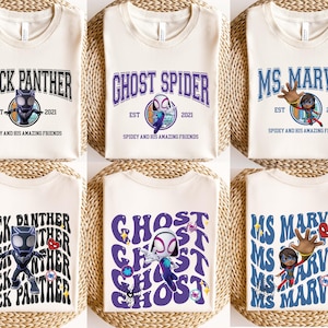 2 Sided Spidey And His Amazing Friends Shirts, Ghost Spider Shirt, Avengers Family Matching Shirts, Spiderman Shirt, Avengers Superhero Tee