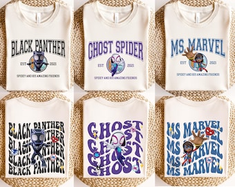 Spidey and Friends Shirt, Avengers Family Tee, Superhero Gift