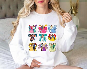 Disney Princess Bow Sweatshirt, Matching Trip Sweatshirts