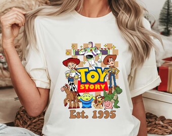 Comfort Colors Toy Story Characters T-shirt, Disney Tee