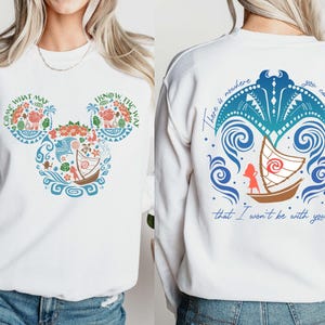 Disney Moana Sweatshirt, Come What May I Know The Way, Disney Adventure Crewneck, WDW Trip Hoodie, Mickey Mouse Ears Moana Sweatshirt