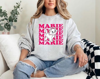 Disney The Aristocats Marie Cat Sweatshirt, Disney The Aristocats Hoodie, Disney Marie Cat Sweater, Magic Kingdom Family