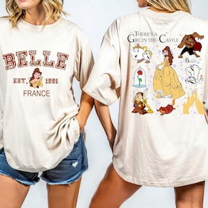 Vintage Tale As Old As Time T-shirt, Disney Princess Belle France Comfort Color Shirt, Beauty And The Beast Disney Shirt, Gift for her Shirt