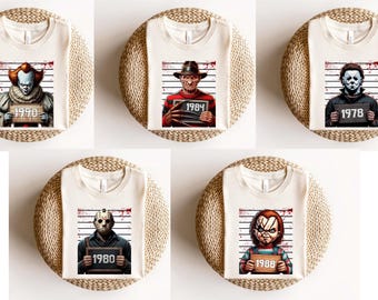 Horror Killers Squad Comfort Colors Shirt, Halloween Movie Tee