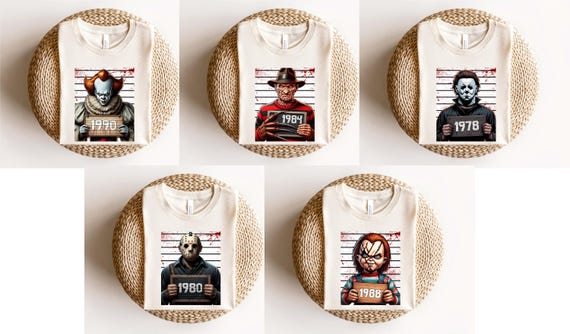 Horror Killers Squad Comfort Colors Shirt, Halloween Movie Tee