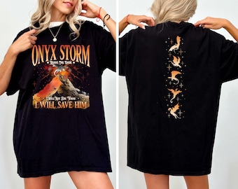 Onyx Storm Brave The Dark Comfort Colors Shirt, Fourth Wing Series T Shirt For Fan, Violet Sorrengail Dragon Rider, Gift For Book Lover