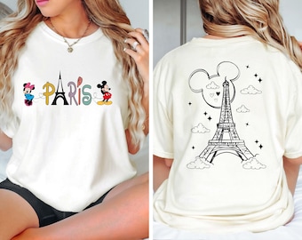 Disney Paris Shirt, Mickey Minnie Eiffel Tower Shirt, Disneyland Paris Vacation Shirt, Family Matching Paris Shirt, Disney Trip Shirt