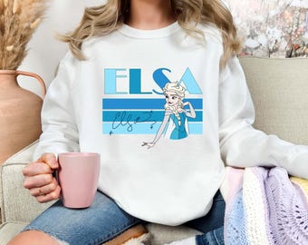 Comfort Colors® Elsa Long Sleeve Shirt, Frozen Shirts, Princess Elsa Shirts, Disney Girls Trip, Disney World Shirts, Disneyland Shirt