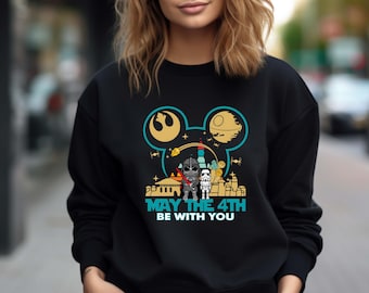 Darth Vader Stormtrooper May The 4th Be With You Sweatshirt, Disney Star Wars Sweatshirt, May Be The 4th Sweatshirt, Star Wars Hoodie