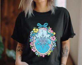 Disney Frozen Shirt, Comfort Colors® Watercolor Coquette Frozen Movie Shirt, Disneyworld Trip Shirt, Disneyland T-shirt, Princess Shirt