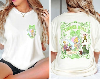 Retro Disney Tinker Bell Shirt, Tinkerbell Coquette Bow Shirt, Disney Vacation Tee, Disney Princess, Disneyworld Shirts, Disney Girls Trip