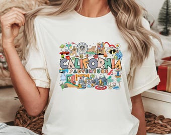 Comfort Colors® California Adventure Shirt, Vintage Disneyland Shirts, Family Disney Shirt, Disney Matching T-shirt, Unisex Disneyland shirt