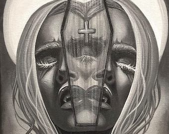 Entombed dark art print 11x17”