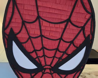 Handmade Spiderman Piñata: Themed Party Decoration