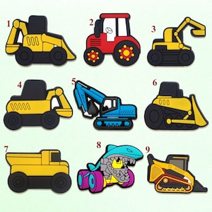 Truck Car Shoe Charms – Fun PVC Accessories Pins for Boys, Girls & Teens. Perfect for Party Favors, Shoe Decoration , Birthday Gifts