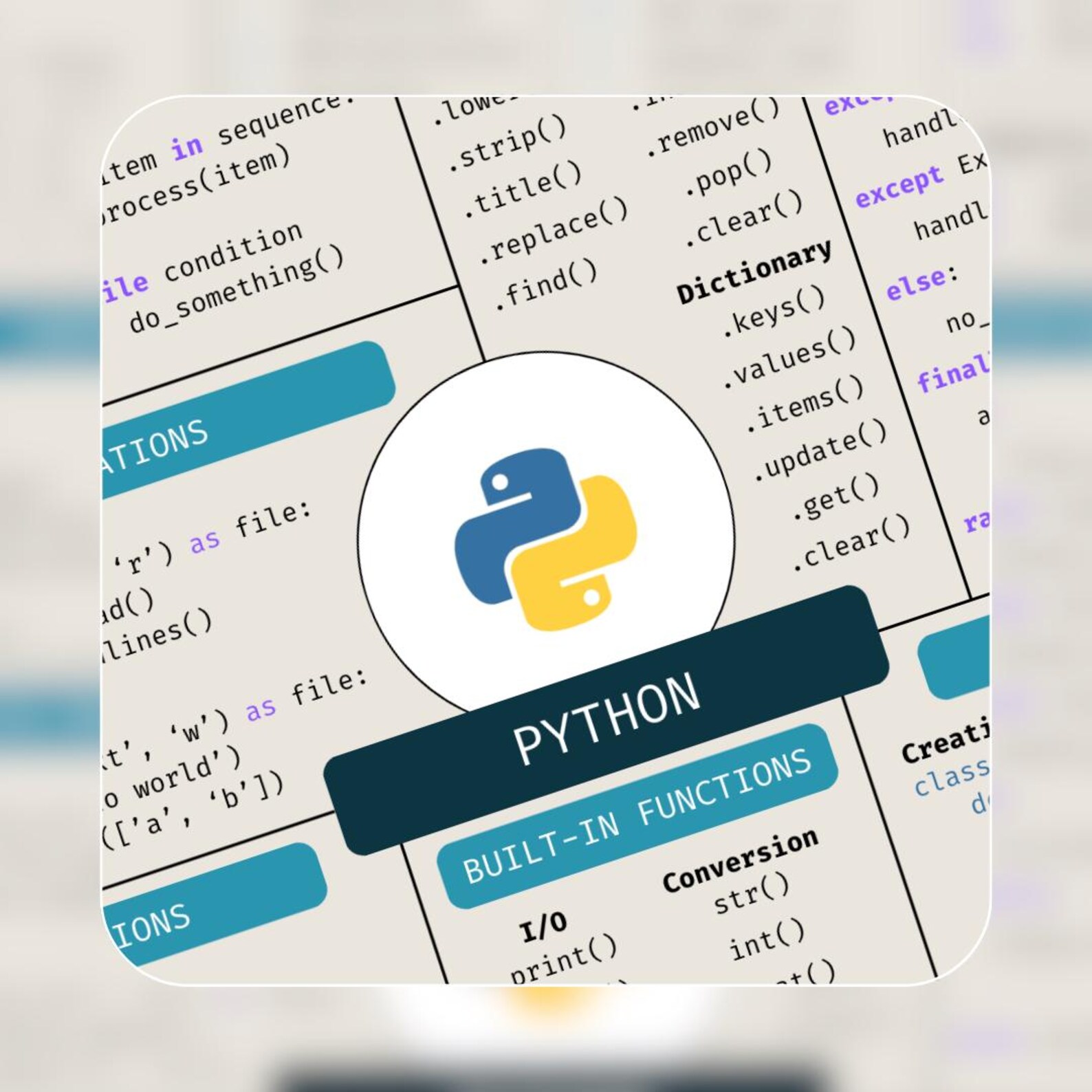 Python Cheat Sheet | Python Reference Guide | Computer Science Learning ...