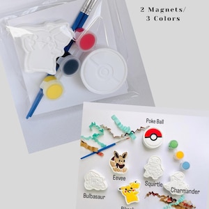 Pokemon Party Favors: Pokemon-Theme Magnet Paint Kits Pokemon/PokeBall