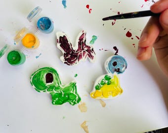 Dinosaur Magnet Painting Kit: Party Favor Goody Bag Stuffers