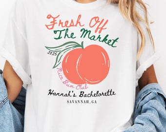 Peach Bachelorette Shirt, Custom Southern Bride Tee