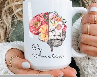 Personalized Neurology Gift, Neurologist Gift, Neuro Nurse Gift, Custom Brain Doctor Mug, Neuroscience graduation gift, Neuro PhD Graduation