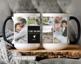 Personalized Dad Photo Collage Mug, Father's Day Gift
