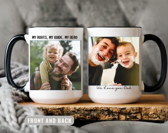 Personalized Photo Collage Coffee Mug, Father's Day Gift