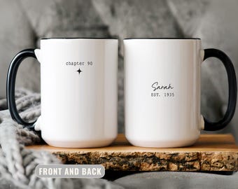 Personalized 90th Birthday Mug, Custom Chapter Ninety Gift