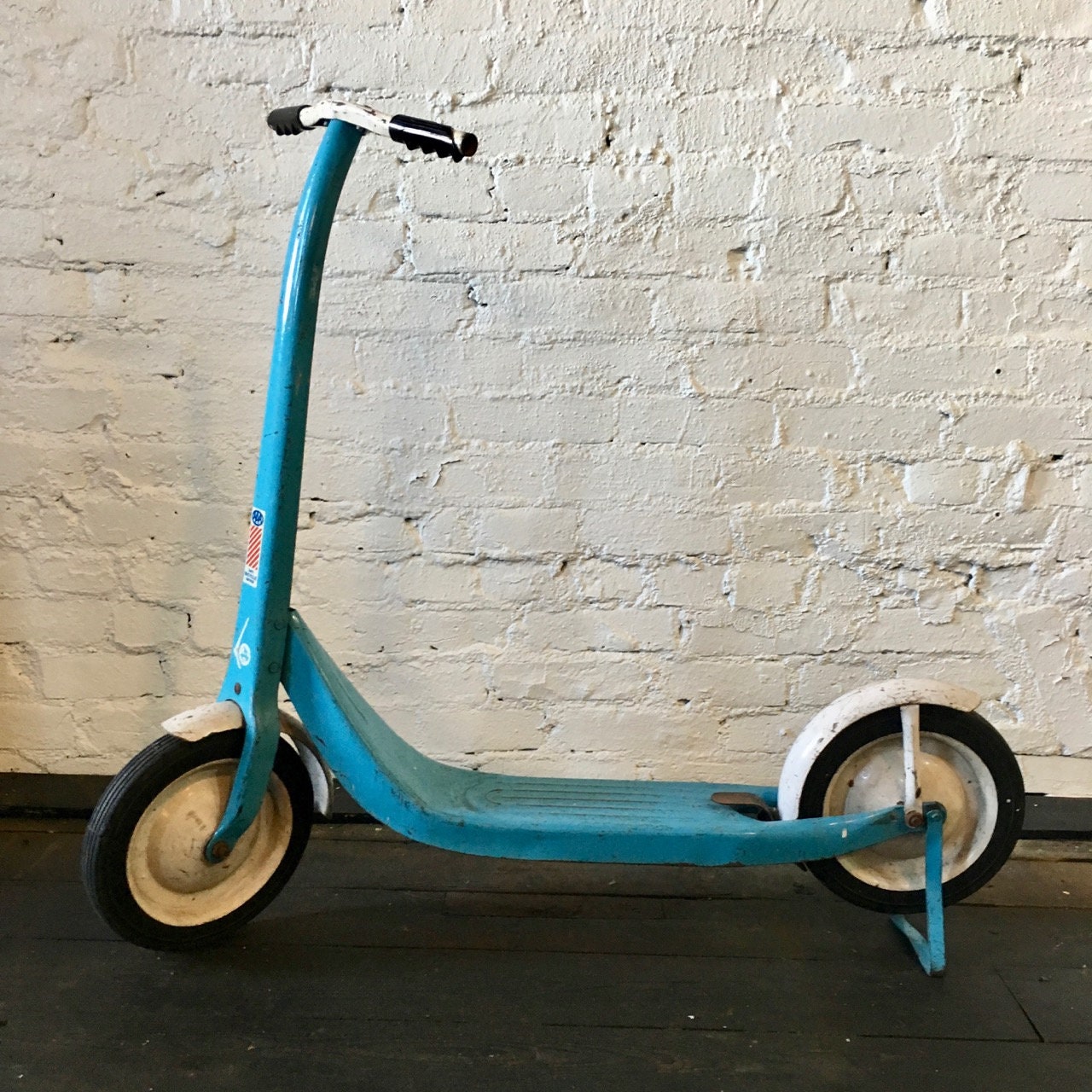 Image result for vintage boy's metal sixties scooter turquoise