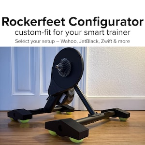 RockerFeet Configurator – Custom Rocker Plate Feet for Wahoo, JetBlack, Zwift Ride & More – Compact Suspension System – Made in Germany