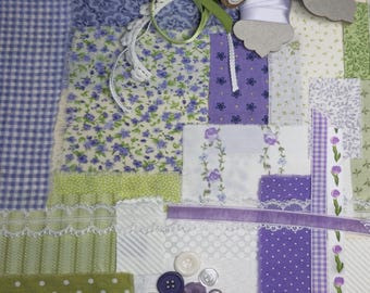 Mindful Slow Stitching Snippet Roll Kit-Where Violets Keep Collection