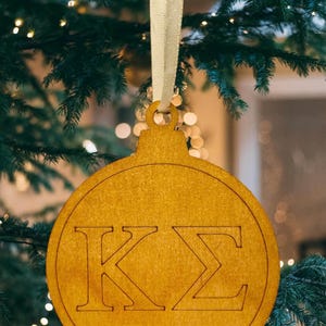 Kappa Sigma Christmas Ornaments| Custom Frat Gifts| Fraternity Ornament| Greek Life Gift| College Gift| Officially Licensed Accessories