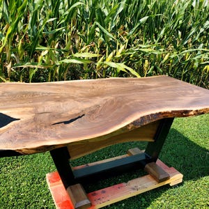 Walnut Live Edge Dining Table