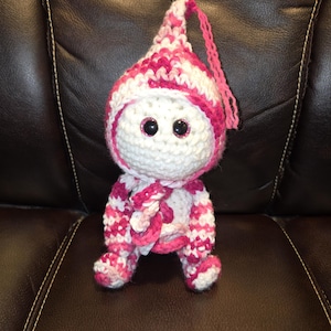Crocheted amigurumi plushies
