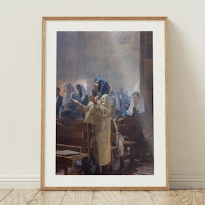 Religious Wall Art Armenia, Print Color Photo, Yerevan Catholic Church, Armenia Poster Spiritual Photography, Digital Download