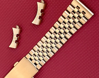 GOUD 20 mm Jubilee horlogeband - stevige constructie - hoogwaardige afwerking