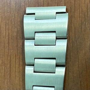 19mm Solid Link Bracelet for Seiko 4006-6021, BellMatic 6138-8000 & 7017-6020 w/ Seiko / Omega Form Clasp