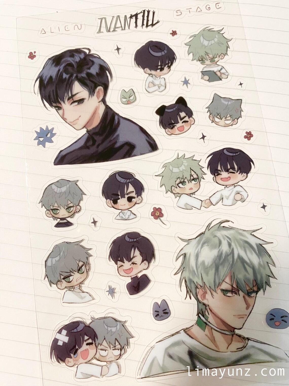 ALIEN STAGE | Ivantill Deco Sticker Sheet - Etsy