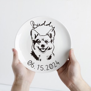 Personalized Pet Plate/Custom Dog Cat Plate/Dog Plate for Fussy Easters/Custom Pet Plate/Custom Pet Name Plate