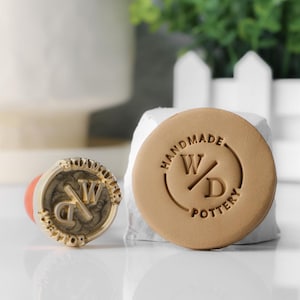 Sello de cerámica personalizado/Sello con logotipo personalizado/Sello de arcilla personalizado/Sello de cerámica/Sello personalizado para cerámica/Regalo personalizado