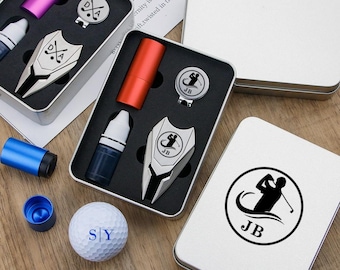 Timbro personalizzato per palline da golf/Timbro a inchiostro per palline da golf/Timbro personalizzato per palline da golf/Segnapalle da golf/Timbro personalizzato in acciaio inossidabile/Regalo per golfista/Regalo per papà