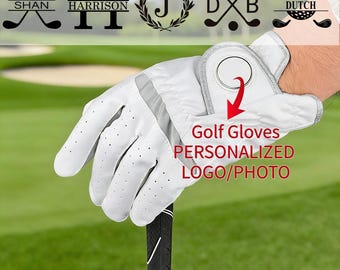 Personalized Golf Gloves, Golf Accessory, PU Leather Glove for Men & Women Gifts, Father's Day Gift