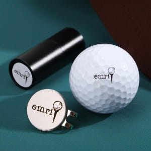 Personalisierter Golfball Stempel/Golfball Marker/Golf Zubehör/Monogramm Golfball Stempel/Personalisierter Name Golfball Stempel/Tintenball Stempel