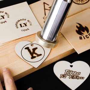 Personalisierter Stempel für Holzbearbeitung, Personalisiertes Brandeisen für Holz, Personalisierter Brandeisen-Stempel, Personalisierter Logo-Stempel, Personalisierter Stempel