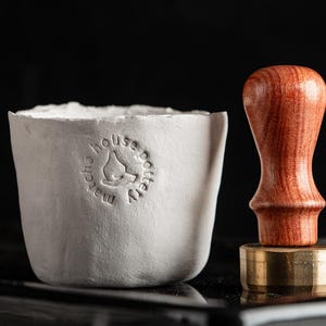 Carimbo de cerâmica ~ Carimbo para argila ~ Carimbo de cerâmica personalizado ~ Carimbo de cerâmica personalizado ~ Carimbos de latão de 12 mm de espessura ~ Carimbo de assinatura de cerâmica ~ Carimbo personalizado