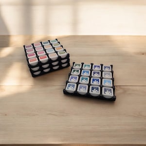 Stackable Mini Cube Storage Caddie for Ink Pads – Distress Ink Organizer, Craft Room Storage, Portable Stamp Pad Holder