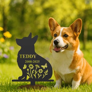 Custom Dog Memorial Sign- Personalized Pet Metal Stake, 50+ styles, Outdoor Garden Decor, Metal Yard Sign, Sympathy Gift, Gift for Dog Lover
